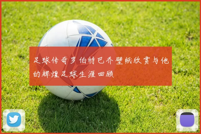 足球传奇罗伯特巴乔壁纸欣赏与他的辉煌足球生涯回顾